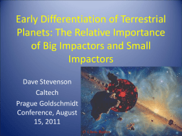Early Differentiation of Terrestrial Planets: The Relative