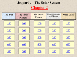 Jeopardy - Summer Institutes