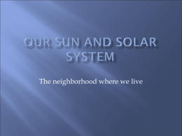 Our Solar system - World of Teaching