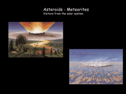Three basic types of asteroids