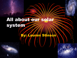 All about our solar system