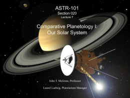 Terrestrial or Inner Planets