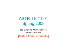 Lecture15 - LSU Physics & Astronomy