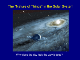 05 Feb: The "Nature of Things" in the Solar System