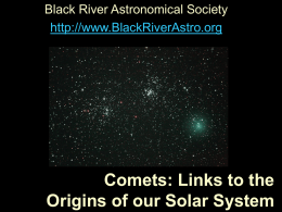 Comets - The O`Neal Web Site