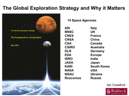 The Global Exploration Strategy and Why it Matters