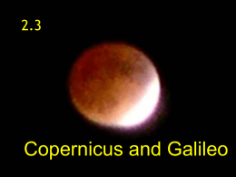 Copernicus and Galileo - Fort Thomas Independent Schools