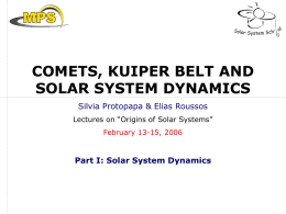 Solar System Dynamics