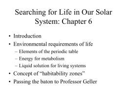 Searching for Life in Our Solar System: Chapter 6
