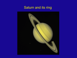Saturn and its ring