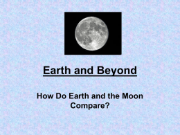 The Moon and Earth Moon