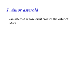 1. Amor asteroid