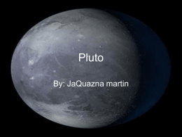 Its expanding more Pluto, which is about a fifth the