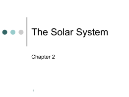 The Solar System - Solon City Schools