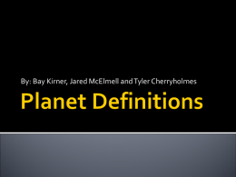 Planet Definetions
