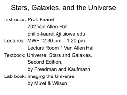 Lecture 1 - Introduction - University of Iowa Astronomy and