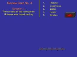 Review Quiz No. 4