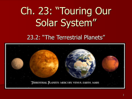Ch. 23: “Touring Our Solar System”
