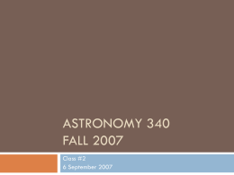 Astro340.Lecture2.6sep07
