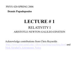 LECTURE # 1