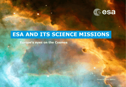ESA and its science missions