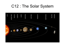 C12 : The Solar System