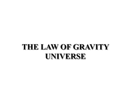 hukum gravitasi semesta