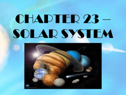 CHAPTER 23 – SOLAR SYSTEM