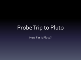 Probe Trip to Pluto Powerpoint (x)