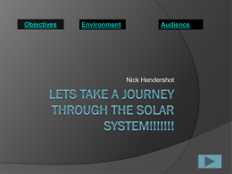 Lets Take a Journey Through the Solar System!!!