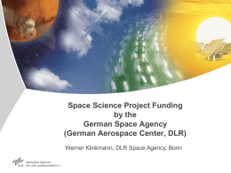 The German Space Science Programme