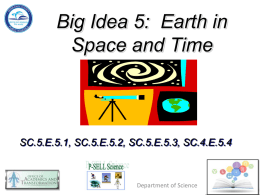 SC.5.E.5.1, SC.5.E.5.3, SC.4.E.5.4 - Earth in Space