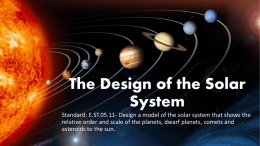 The Design of the Solar System