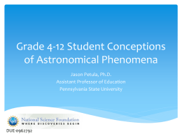 Grade 4-12 Student Conceptions of Astronomical Phenomenax
