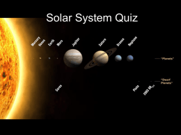 Solar System Quiz
