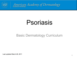 Plaque Psoriasis - American Academy of Dermatology
