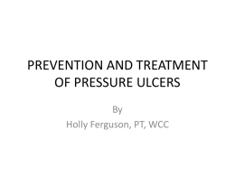 Prevention and Treatment of Pressure Ulcers