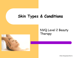skin types and conditions