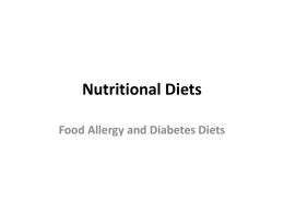 Nutritional Diets - Catherine Huff's Site