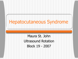 Hepatocutaneous Syndrome