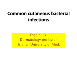Common cutaneous bacterial infections