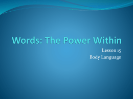 Words: The Power Within - Endeavor Charter School / Overview