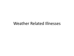 Weather Related Illnesses - Brigham Young University