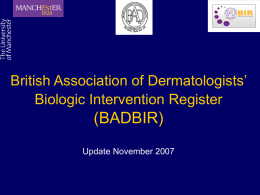 British Society for Rheumatology Biologics Register