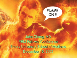Flame Off! - Emory University Department of Pediatrics