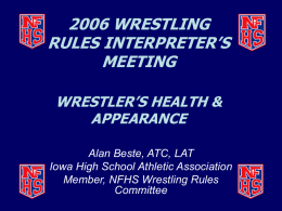 Rule 4-2-1, continued - Syracuse Wrestling Officials Association