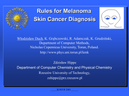 Rules for Melanoma Skin Cancer Diagnosis.
