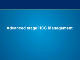 Advanced stage HCC Management