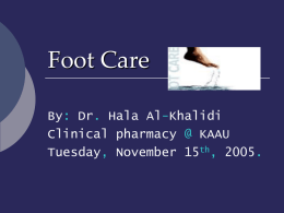 Diabetes and foot care