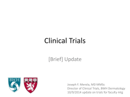 BWH Dermatology Clinical Trials